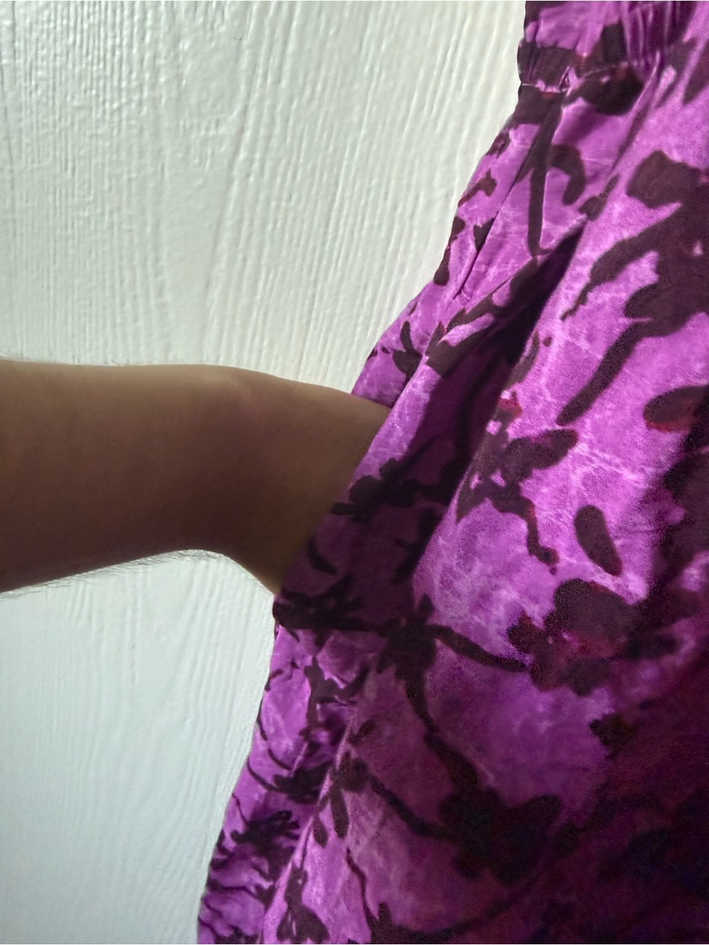 Terra & Sky Violet Floral Midi dress 1X - Picture 5 of 6